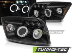 TUNING TEC  Přední světla Angel Eyes LED Dodge Caliber 2006-2012 černá