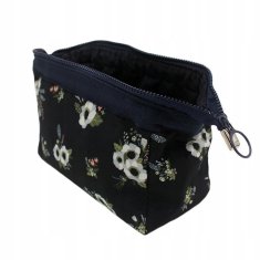 INNA Dámská kosmetická taška na kabelku malá květinová se zipem 