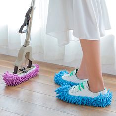 Netscroll Pantofle na úklid podlahy, FiberSlippers