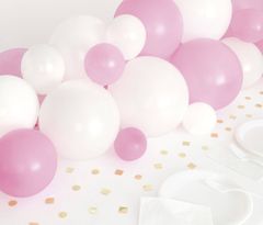 Unique Balónková girlanda růžovo-bílá 20ks