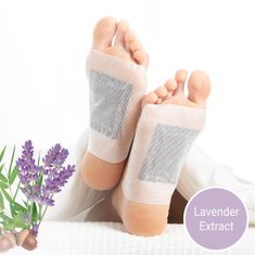Northix Detoxikační náplasti na nohy - levandule - 10 ks 