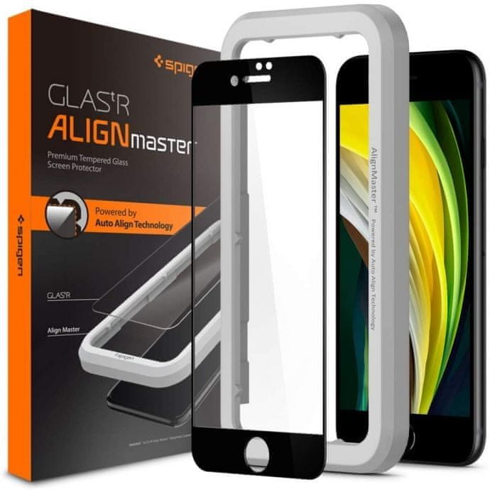 Levně Spigen AlignMaster FC, black - iPhone SE (2022/2020)/8/7, AGL01294
