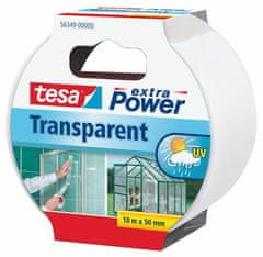 Tesa Lepicí páska "Extra Power 56349", transparentní, zpevněná textilem, 48 mm x 10 m