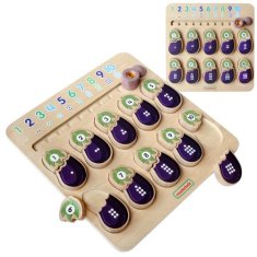 Masterkidz MASTERKIDZ Vzdělávací tabule Eggplant Learning Numbers Montessori
