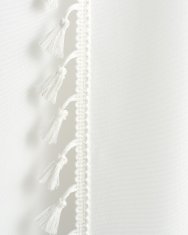 My Best Home Dekorační závěs s kroužky BOHO LARA RING bílá 140x250 cm (cena za 1 kus) MyBestHome
