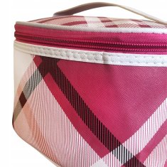 INNA Cestovní kosmetická taška s pohodlnou rukojetí vícebarevná růžová