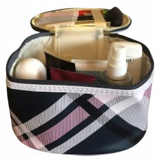 INNA Cestovní kosmetická taška s pohodlnou rukojetí vícebarevná hnědá