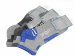 Kraftika 3pár (vel. 43-47) mix náhodný modrá pánské bavlněné ponožky