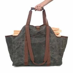 FIREWOOD Bag Taška na dřevo Premium hnědá T006