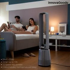 InnovaGoods Bezlopatkový ventilátor s čistícím filtrem a dálkovým ovládáním Bloho InnovaGoods
