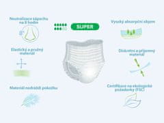MEDI-INN Inkontinenční kalhotky Super 8 kapek, 14 ks Velikost: XL (120-160 cm)