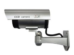 HADEX Atrapa kamery IR CCD, venkovní, stříbrná
