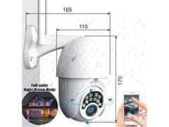 HADEX IP kamera V380PRO, WiFi CMOS 1080P venkovní, 5x zoom, rotující