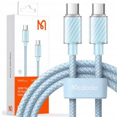 Mcdodo Mcdodo Výkonný superrychlý kabel USB-C Pd 100W 1,2M modrý CA-3671