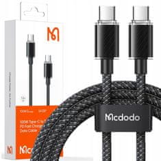 Mcdodo Mcdodo Výkonný superrychlý USB-C Pd kabel 100W 1,2M černý CA-3670