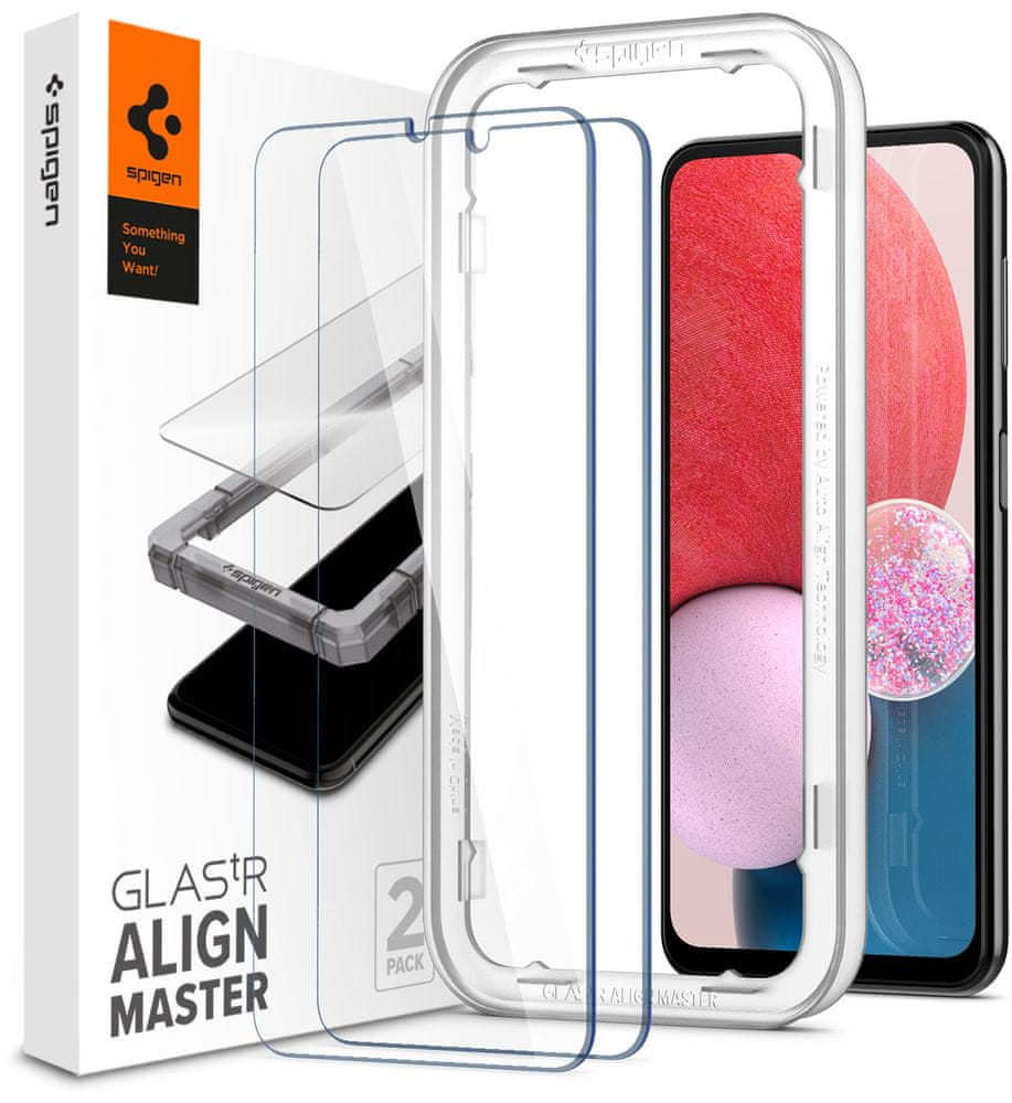 Levně Spigen AlignMaster Glas.tR 2 Pack - Samsung Galaxy A13, AGL04280