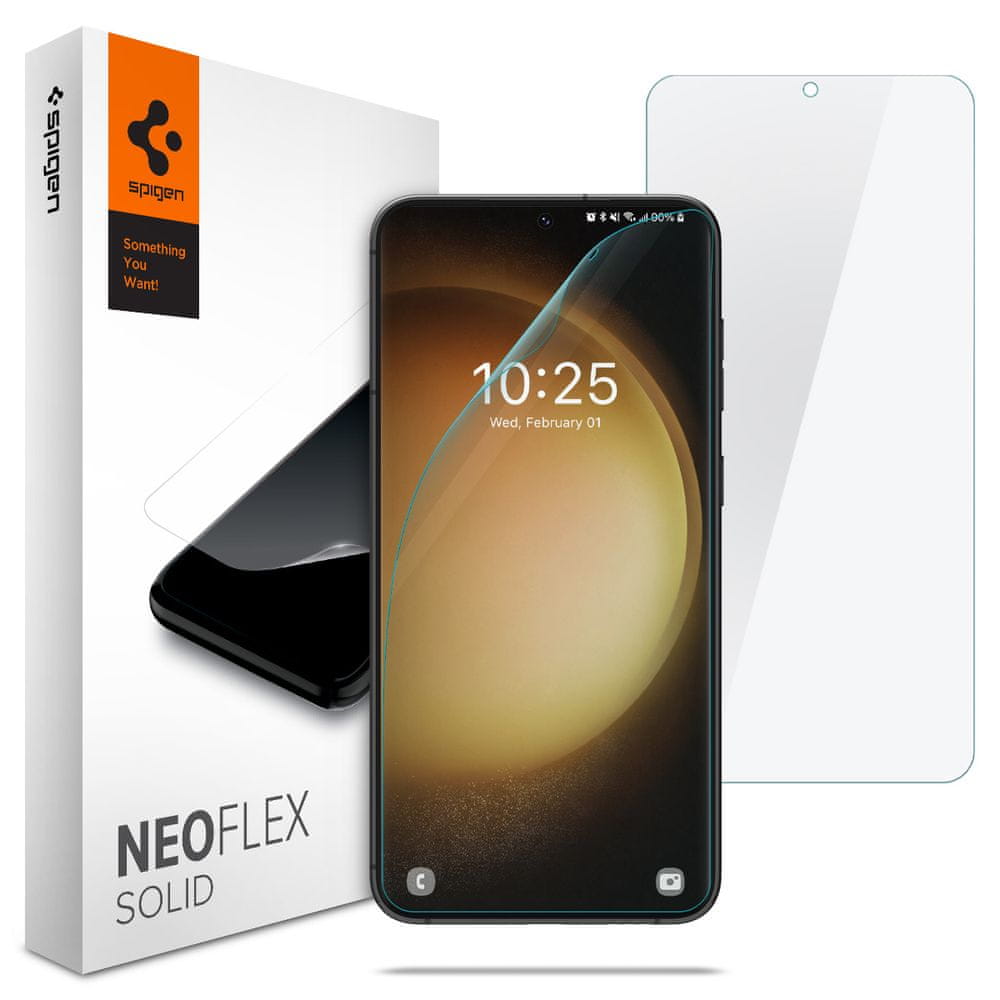 Levně Spigen Film Neo Flex Solid 2 Pack – Samsung Galaxy S23, AFL05957