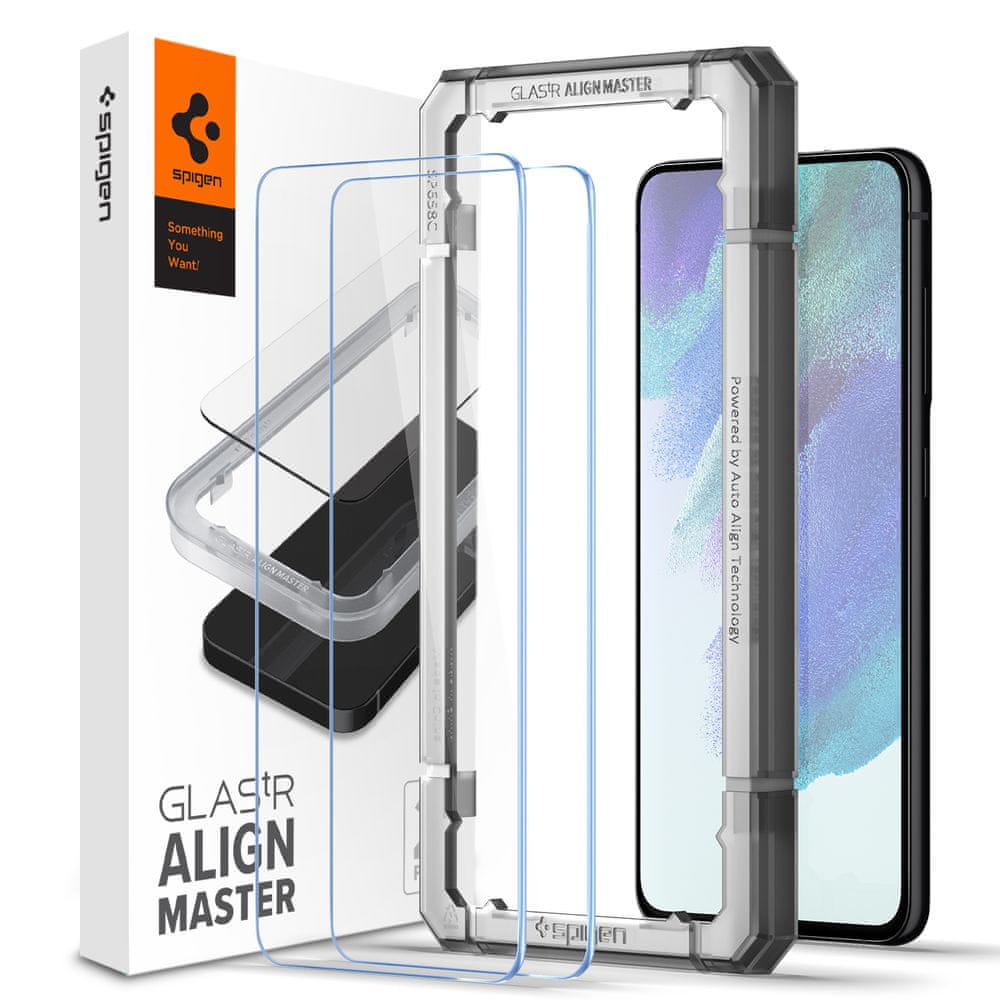 Levně Spigen Glas.tR AlignMaster 2 Pack – Samsung Galaxy S21 FE 5G, AGL03088