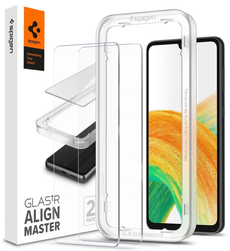 Levně Spigen AlignMaster Glas.tR 2 Pack - Samsung Galaxy A33 5G, AGL04296