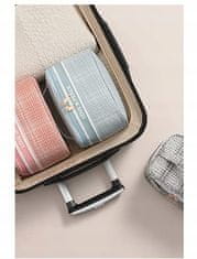 INNA Klasická prostorná cestovní kosmetická taška pro ženy Trip Story kufr modrá