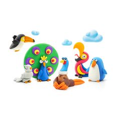 TM Toys HEY CLAY Plastická hmota Ptáci z farmy