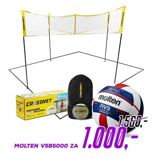 Crossnet - set s míčem Molten V5B5000