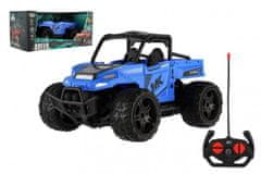 Teddies Auto RC buggy pick-up terénní modré 22cm plast 27MHz na baterie se světlem
