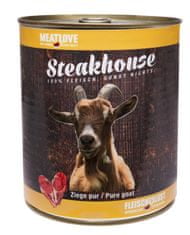 Meat Love Konzerva STEAKHOUSE - 100% kozí maso 800g