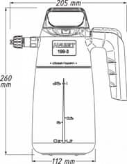 Hazet Pěnový tlakový postřikovač 199-3 HAZET - HA207237