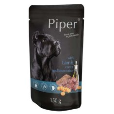 Piper Kapsička pro psa s jehněčí mrkví a hnědou rýží 150g
