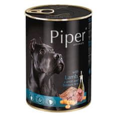 Piper Konzerva pro psa s jehněčím, mrkví a hnědou rýží 400g