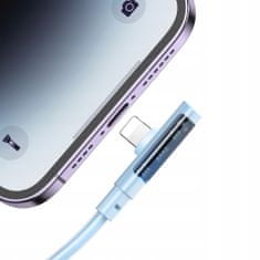 Mcdodo Kabel pro iPhone, úhlový, výkonný, superrychlý, Mcdodo, 36W, 1,8M, modrý CA-3415
