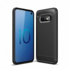 FORCELL Obal / kryt na Samsung Galaxy S10e černý - Forcell CARBON