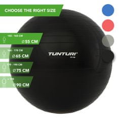 Tunturi Gymnastický míč TUNTURI 55 cm černý