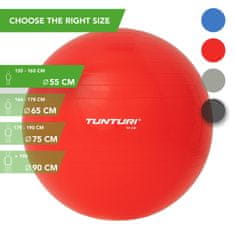 Tunturi Gymnastický míč TUNTURI 65 cm červený