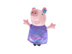 Mikro Trading PEPPA PIG Happy Party 31 cm plyšový fialové oblečení