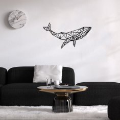Wallity Nástěnná dekorace Whale 1 černá