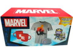 Wootbox Sběratelský Box - Wootbox s překvapením Marvel - Hrnek, tričko, kšiltovka, figurka Funko POP! 4v1