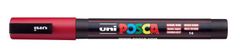 UNI Akrylový popisovač "Posca PC-3M", tmavě červená, 0,9-1,3 mm, 2UPC3MSP