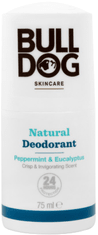 Bulldog Peppermint & Eucalyptus Natural Deodorant Crisp & Invigorating Scent 75 ml