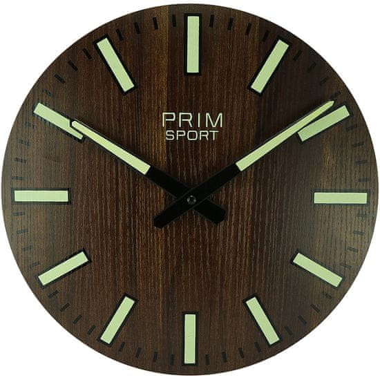 Prim Dřevěné designové hodiny PRIM Luminescent Sport II