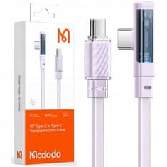 Mcdodo Mcdodo Vysokorychlostní úhlový kabel USB-C PD 65W 1,8 m fialový CA-3454
