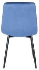BHM Germany Jídelní židle Antibes, samet, modrá