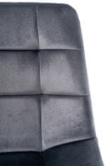 BHM Germany Jídelní židle Antibes, samet, tmavě šedá