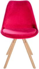 BHM Germany Jídelní židle Sofia I, samet, červená