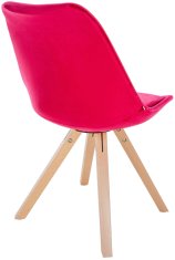 BHM Germany Jídelní židle Sofia II, samet, červená