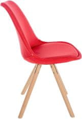 BHM Germany Jídelní židle Sofia I, textil, červená