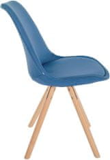 BHM Germany Jídelní židle Sofia I, textil, modrá