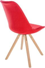 BHM Germany Jídelní židle Sofia I, textil, červená