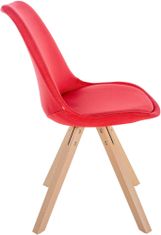BHM Germany Jídelní židle Sofia II, textil, červená